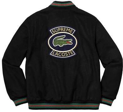 supreme lacoste wool bomber